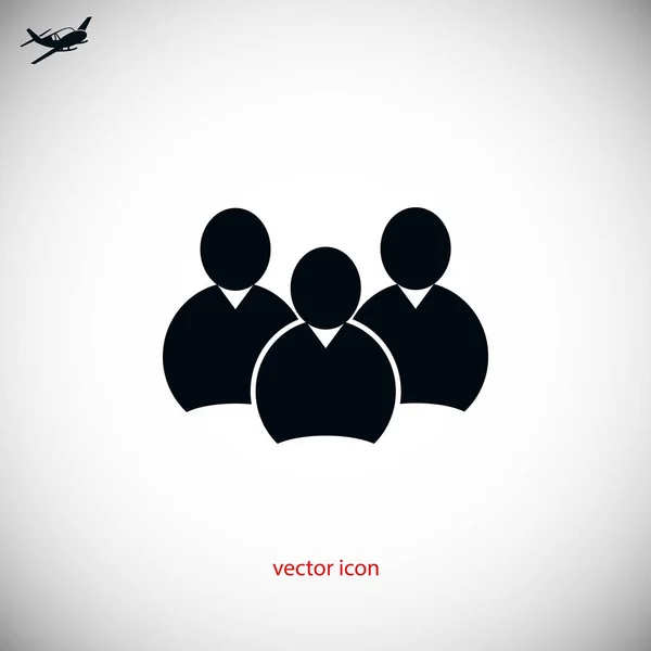 Vecteur icône de groupe — Image vectorielle