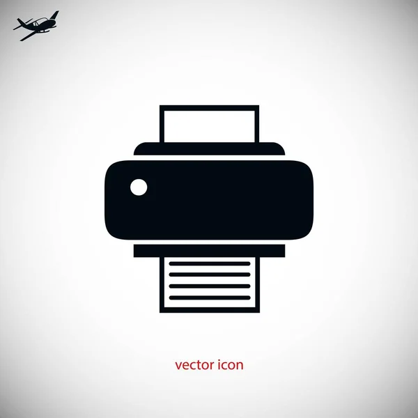 Impresora icono vector — Vector de stock