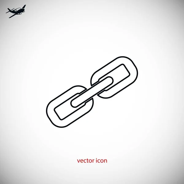 Enlace de cadena icono vector — Vector de stock