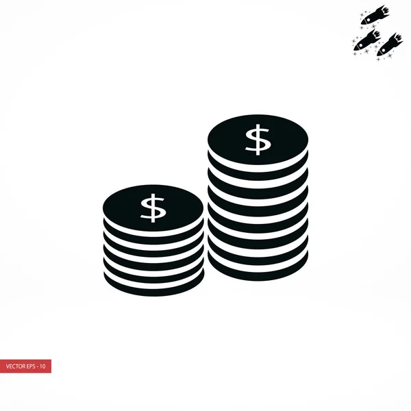 Flat icon of money — Stock Vector