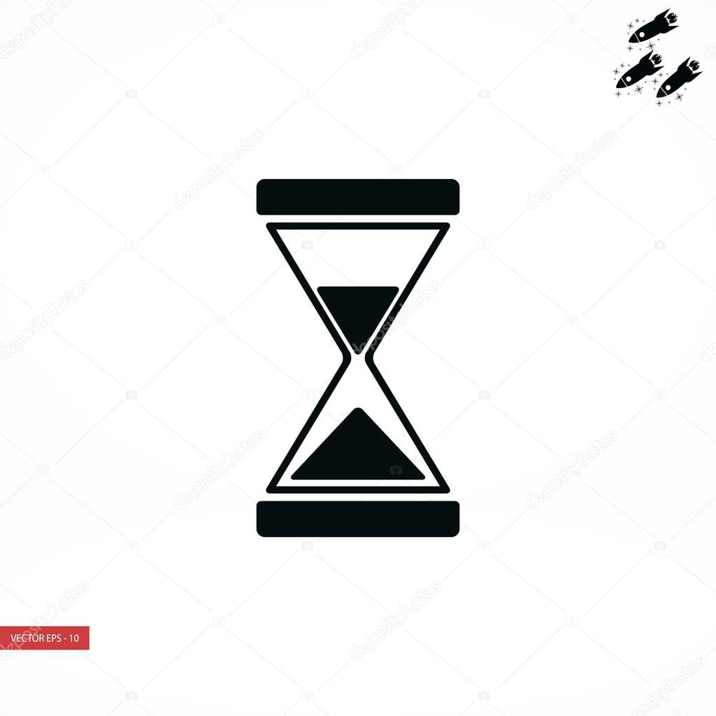 hourglass icon vector