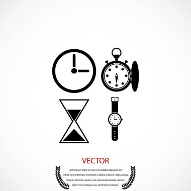 Saatler simgeler vektör