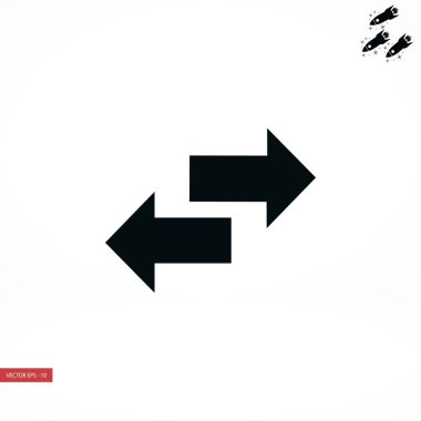 Geri dönüşüm vektör simgesi