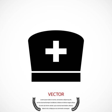 Düz hemşire simgesi