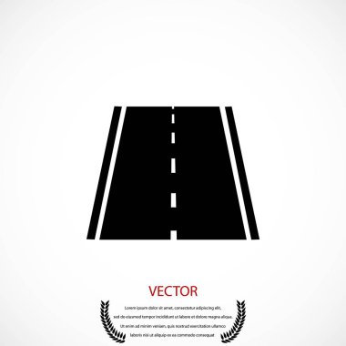 yol simgesi, vektör