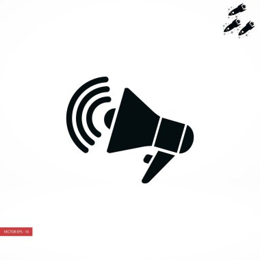 Hoparlör simgesi vektör