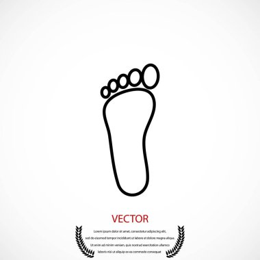 Ayak vektör simgesi