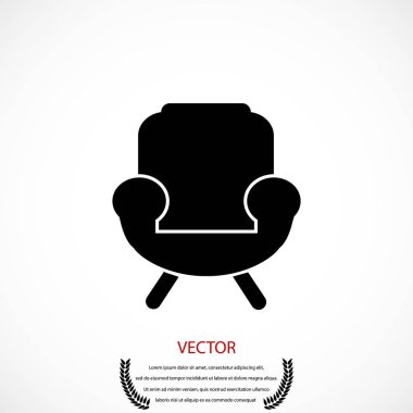 Koltuk simgesi vektörü