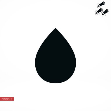  Damla simge vektör