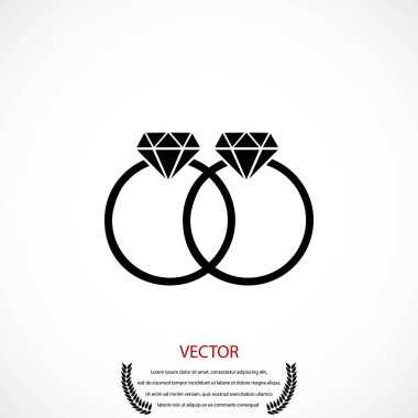 Yüzük vektör simgesi