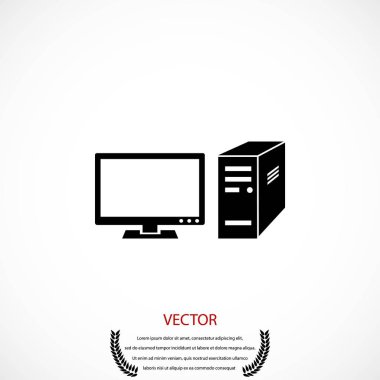 bilgisayar vektör simgesi