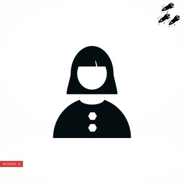 kadın simge vektör