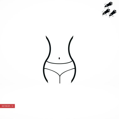 kadın bel simgesi