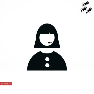 Kadının yüz simgesi