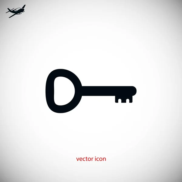 Icono clave vector — Vector de stock