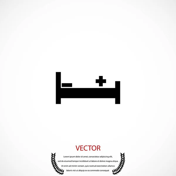 Icono del hotel vector — Vector de stock