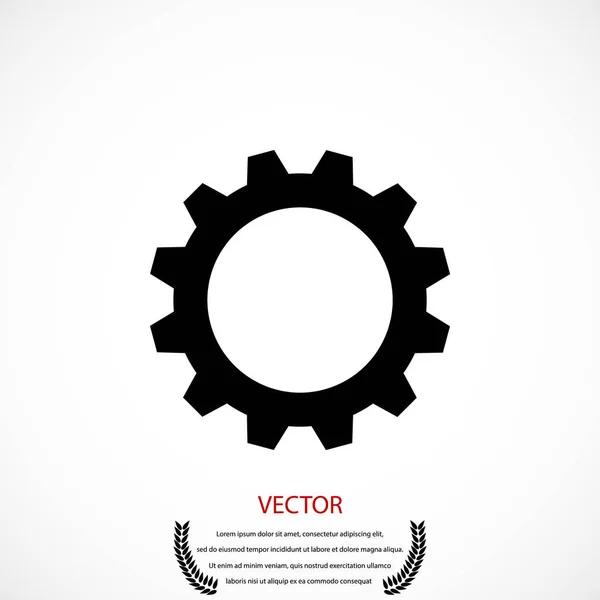Engranaje icono vector — Vector de stock