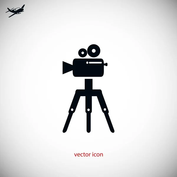 Icono de cámara de vídeo — Vector de stock