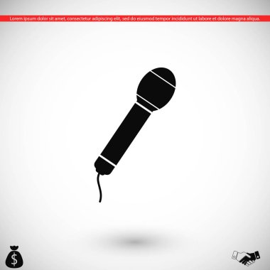 Mikrofon vektör simgesi