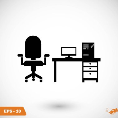 Bilgisayar vektör çizim simgesi