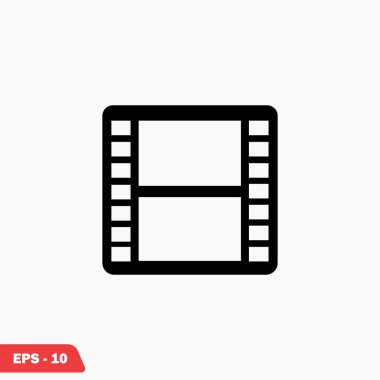 film film şeridi vektör simgesi