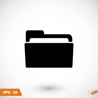 klasör simge vektör