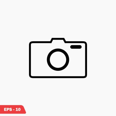 Fotoğraf kamerası vektör simgesi