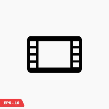 film film şeridi vektör simgesi