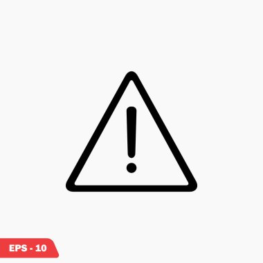 Uyarı mesaj vektör simgesi