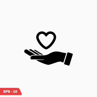 elinde kalp simgesi