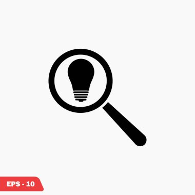 mikroskop ve ampul simgesi