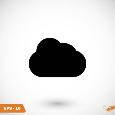 bulut vektör simgesi