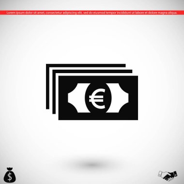 Euro vektör simgesi