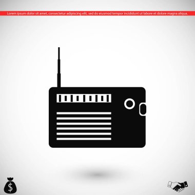 radyo simge vektör