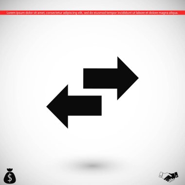 Geri dönüşüm vektör simgesi