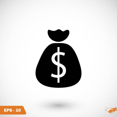 Para çantası işareti simgesi