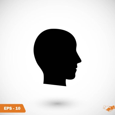 Kafa vektör simgesi