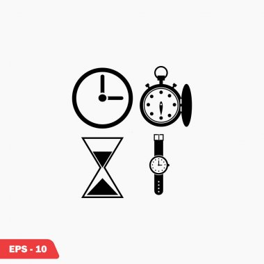 Saatler simgeler vektör