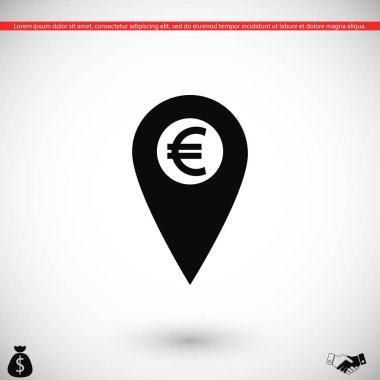 İşaret konum simgesini Euro simgesi