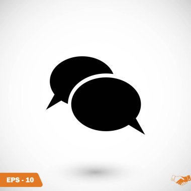 iletişimin bir düz simgesi