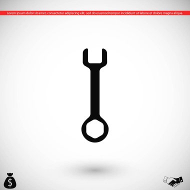 İngiliz anahtarı anahtar işareti simgesi