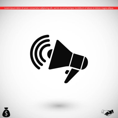 Hoparlör simgesi vektör