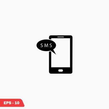 Akıllı telefon sms simgesi