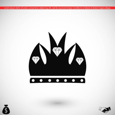 taç vektör simgesi