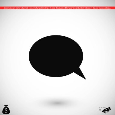 iletişimin bir düz simgesi