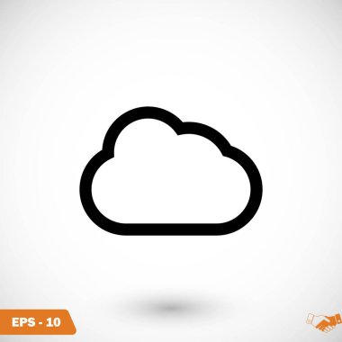 bulut vektör simgesi