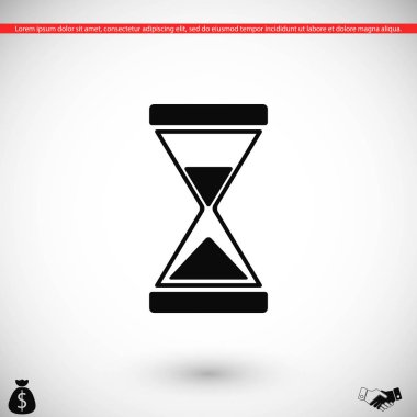 kum saati simgesi vektör