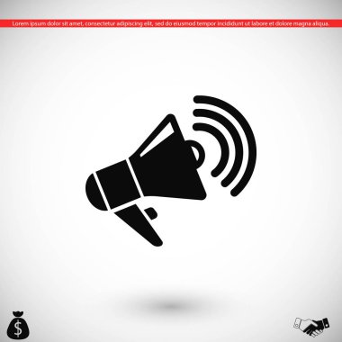 Hoparlör simgesi vektör
