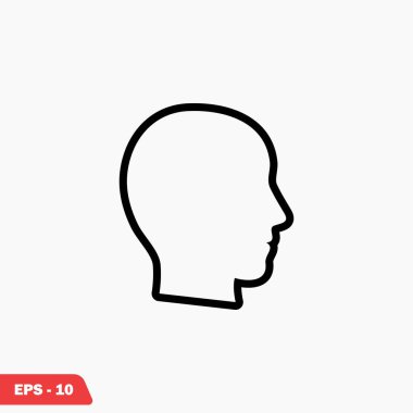 Kafa vektör simgesi