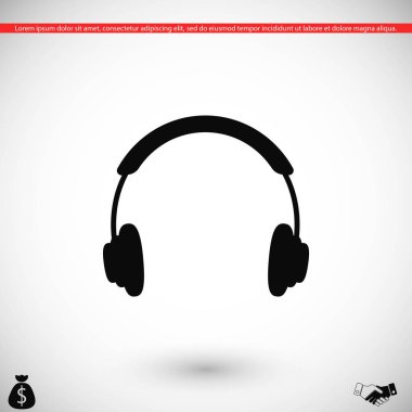 Kulaklık simge vektör
